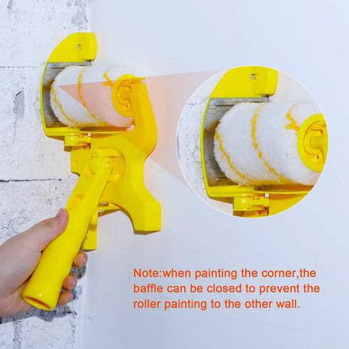 Set of 9 Paint Edger Combo Kit - Multifunctional Handheld Clean-Cut Paint Edger with Extra Roller and Brush
