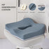 WLLYXUS Tailbone (Gray,1pc) Memory Foam Seat Chair Cushion for Relieves Back Sciatica Pain Cushion Low Back Pain