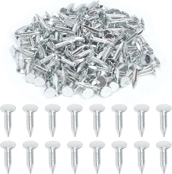 Swpeet 300Pcs 3/4 Inch High Quality Galvanized Roofing Felt Nails for Fastening Roofing Felt and Asphalt Shingles