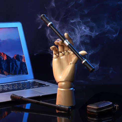 Outus 2 Pieces Spinning Pen Rolling Finger Anxiety Fidget Weighted Pens Cool Rotating Twirling Pencil for Adults Office