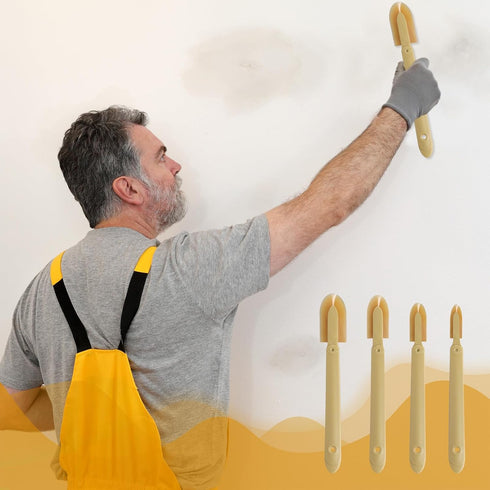 8pcs Rubber Caulking Tool, Reusable Sealant Spatula Spreader Set for Tiles, Brick, Kitchen, and Bathroom