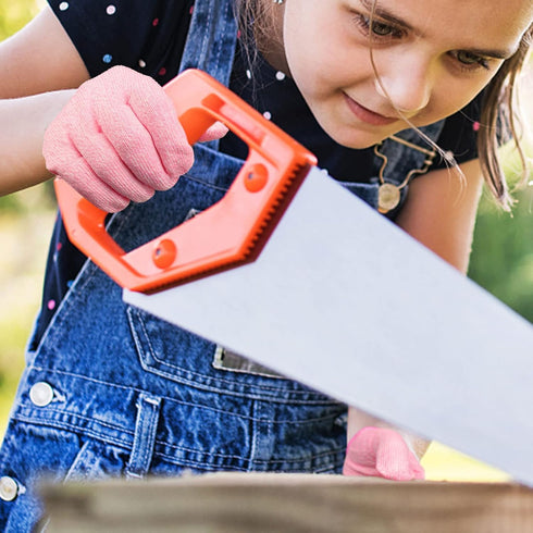 Evridwear Cut Resistant Gloves for Kids 4-6 Years, Level 5 Protection for Cooking, Whittling, Gardening