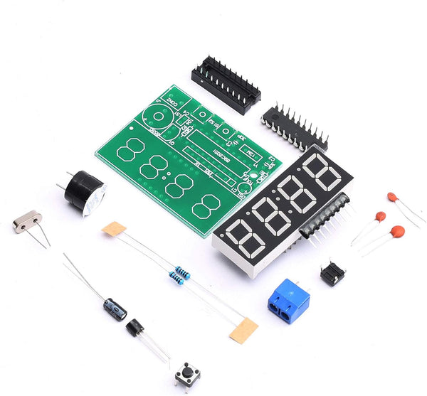 1set C51 Digital Electronic Clock, 4 Bits Electronic Production Suite, DIY Kits MC