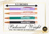 InnoBeta Occupational Therapist Gifts, Ballpoint Pen Set of 4, Perfect Gift Idea for Women on Birthday, Christmas