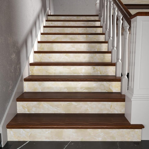 YENHOME Marble Contact Paper Peel and Stick Waterproof 17.7"X118" Beige Marble for Desk Countertops, Self Adhesive