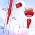 OIIKI 2Pcs 0.7mm Test Probe Pins, Non-Destructive Insulation Wire Piercing Needle, Black & Red