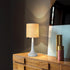 Ziqqeelam Counter, Light Blue Rattan Small Table Lamp for Bedroom, Light Blue Wicker Lamps for Bedside Nightstand