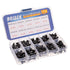BOJACK 10 Values 200 Pcs 6x6 mm Tactile Pushbutton Switches - 4 Pin Momentary Push Button Switches Assortment Kit