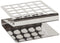 Globe Scientific Stainless Steel "Z" Shape Tube Rack, 25-Place for 16/17mm Tubes