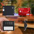 XLUX 6 Pack Solar Lights for Steps Decks Pathway Yard Stairs Fences, LED lamp, Rainproof, Black Metal Housing