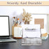 Wooden Mail Holder with 3 Slots, Desk Organizer for Paper and Document Storage, Old White