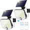 MoKo Solar Lights Outdoor, 222 LED 3000LM Motion Sensor Outdoor Lights with