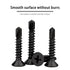 #10 x 1-1/2" Phillips Flat Head Self Drilling Screws - 35Pcs Black Zinc Plated Carbon Steel Countersunk Flat Head Wood