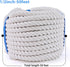 MKMJ 1/2in 50ft White Cotton Rope Natural Twisted,Available as Used for Tug of War, Navigation, Fitness and Making