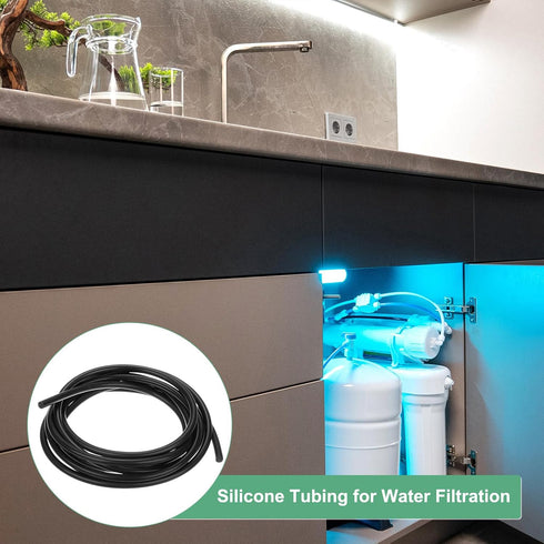 5/32"(4mm) 9/32"(7mm) 11ft(3.5 M METERXITY Silicone Tubing, ID x OD Silicone Rubber Vacuum Tube, M) High Temp Water Air