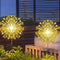 Set of 2 Outdoor Solar Decorative Lights with 210 LEDs, Waterproof Firework Lights for Garden and Pathway