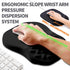 Ergonomic Slope Mouse Pad with Wrist Support, Carpal Tunnel Pain Relief, Memory Foam (12x8 inch, Black)