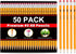 Gloween Wood-Cased #2 HB Pencils Bulk - 50 Pack Pre-Sharpened Yellow Pencils for Office School Supplies