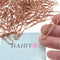 HAHIYO Rose Gold Paper Clips - 1.3" (33mm) Length, Vinyl Coated, 120 Pack for Home Office School