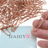 HAHIYO Rose Gold Paper Clips - 1.3" (33mm) Length, Vinyl Coated, 120 Pack for Home Office School