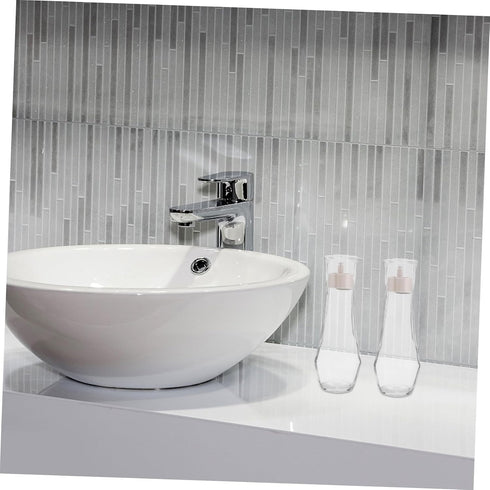 2pcs Countertop MAGICLULU Mouth Wash Dispenser Bottle for Mouthwash Pump Dispenser Cup Bathroom Handwash Boys and Girls