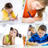 Zonon 24 Pieces Back to School Small Pencils, Half Pencils with Eraser, Easy to Hold Graphite HB Pencils (Navy Blue)