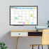 JILoffice Magnetic Dry Erase Calendar Whiteboard - Monthly 24 x 18 Inch, Black Aluminium Frame for Office & Home