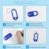 Portable Zippered Key Organizer, Waterproof Fireproof Key Case with 12 Hooks for Rental Management, Portable