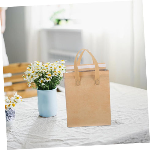 50pcs Insulated Lunch Bags for Women Insulated Drink Carriers Pouches for Milk Tea Beverages Sturdy Handle Reusable