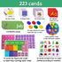 KIKIGOAL Circle Time Center Classroom Pocket Chart, Educational Teaching Materials for Learning Calendar and Weather