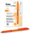 Retractable Ballpoint Pen, 1.0mm Medium Line, Orange Ink, Box of 12 by Pentel RSVP RT Colors