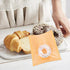Generic 100pcs 18x19cm Commercial Kraft Paper Bread Bags with Window Oil-proof Sandwich Bags for Bakery and Food