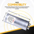 Seentech 45+7.5 uf MFD Dual Run Round Capacitor, Replacement Part for Condenser Straight Cool or Heat Pump