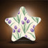 Burbuja 0.2W Violet Tulip LED Night Light Plug into Wall Star-Shaped Nightlight Dusk to Dawn Auto Sensor for Bedroom