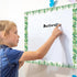 Capoda 24 Pcs Magnetic Eucalyptus Bulletin Board Border, Green Leaves Die Cut Trim for Classroom Office Decor