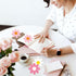 Whaline 36Pcs Boho Retro Daisy Flower Sticky Notes, 9 Designs, Colorful Self-Stick Notepads for School Office