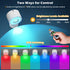 Plomixius 2 3000mAh 7 3 Dimmable, 360Rotate LED Wall Mounted Lights Psc with Remote, Rechargeable Wall Sconces RGB
