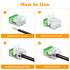 2 Port Splicing Connector, Lever-Nut Assortment for All Wire 12-24 AWG (10)