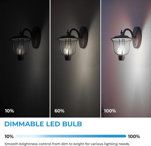 G16.5 Bulb Dimmable, 6W, 60 4000K E26 Bulb, Bulbs 90+CRI 600LM, 12 Pack GvvooHome LED watt Equivalent, Neutral White