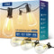 VIPAR Outdoor String Lights 25FT LED Patio Lights IPX5 Waterproof with 10+1