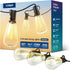 VIPAR Outdoor String Lights 25FT LED Patio Lights IPX5 Waterproof with 10+1