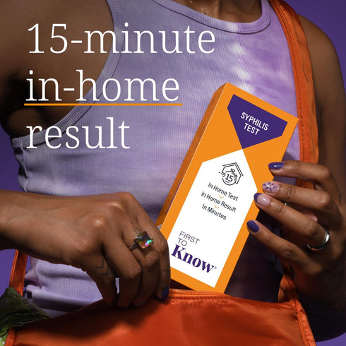 15 (1 First To Know Syphilis Test, in Home Fingerstick Blood Test with in Home Result in Minutes, Discrete, Lab