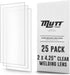Mutt Tools 25 Pack Clear Welding Lenses 2x4.25 - Premium 0.04" Thick