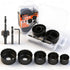 HORUSDY 8PCS Hole Saw Kit, 1"2-1/8" (2554mm), with 2 Pcs Drill Bits,
