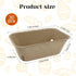 30 Pack Rainmae Natural Pulp Fiber Large Berry Basket for Picking Fruit, Molded Berry Basket for Blueberry Raspberry