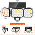 3500LM 3 Yard-2Pack WdtPro Solar Lights Outdoor Flood Light, Bright Motion Sensor Outdoor Lights, Heads & Upgrade Glass