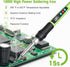 Soldering Iron Kit, 100W LED Digital Solder Iron with Adjustable Temperature, Ceramic Heater, Tips, Stand, Wire