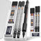Nicpro 2mm Mechanical Pencils Set with Case, 12 Black Lead Refills, 12 Colored Lead Refills, Heavy Duty Pencil