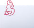 Mermaid Shaped Paper Clips, 100 Count, Pink, Great for Collectors or Office Gifts, Comes in Round Tin with Lid