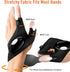 BIIB Gifts for Men, LED Flashlight Gloves, Unique Gadgets for Birthday, Fishing Gifts for Him